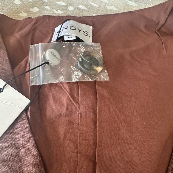 Women's Brown Button Down Shirt - Picture 4 of 5